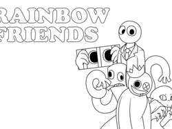 Rainbow Friends Ausmalbilder zum Ausdrucken