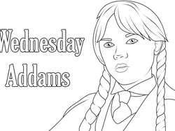Wednesday coloring pages