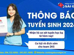 tuyển sinh cao đẳng y dược sài gòn