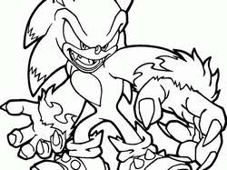 sonic coloring pages