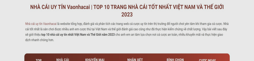 Nha Cai Uy Tin 1's cover image