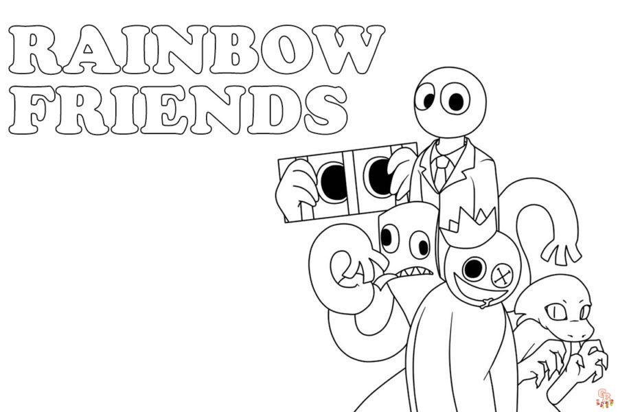 Rainbow Friends ausmalbilder zum ausdrucken - AusmalbilderGB